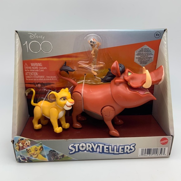 Disney 100 Storytellers Lion King Hakuna Matata Pack Action Figure Set Mattel - Picture 1 of 12